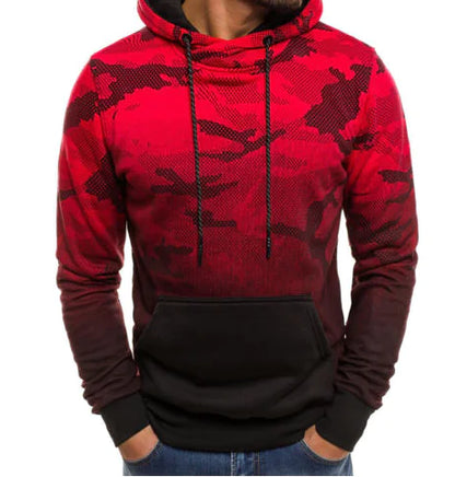 Camo Hoodie Sweatshirt with Hood by Anti Spier