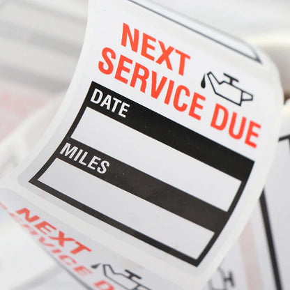 300 Oil Change Service Reminder Stickers Clear Window Lite Sticker Pack 2"x2" US by Anti Spier