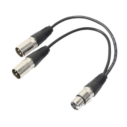 3Pin XLR Female Jack To Dual 2 Male Plug Y Splitter Cable Adapter Microphone USA by Anti Spier