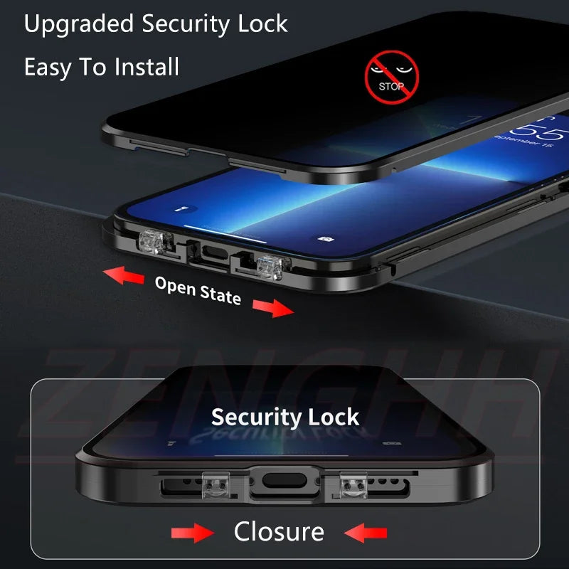 Double Glass Anti-Peep Case iphone by Anti Spier