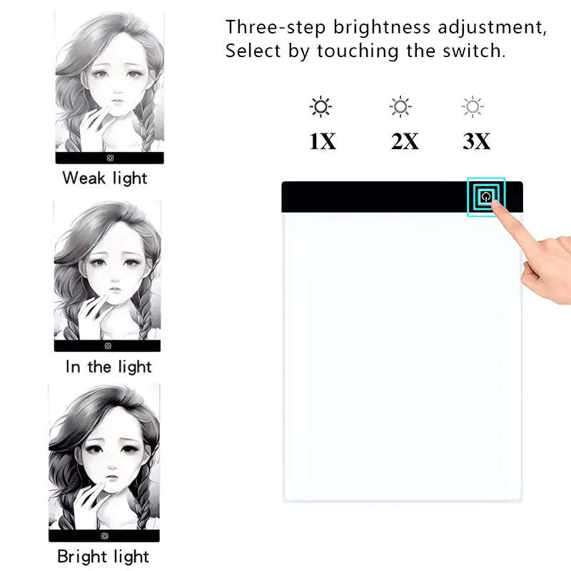 Dimmable LED Drawing Pad: Creative Kids' Gift by Anti Spier