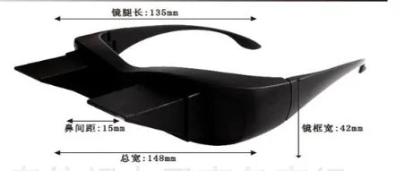 Lazy Periscope Horizontal Reading TV Sit View Glasses by Anti Spier