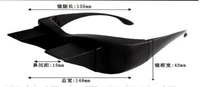 Lazy Periscope Horizontal Reading TV Sit View Glasses by Anti Spier