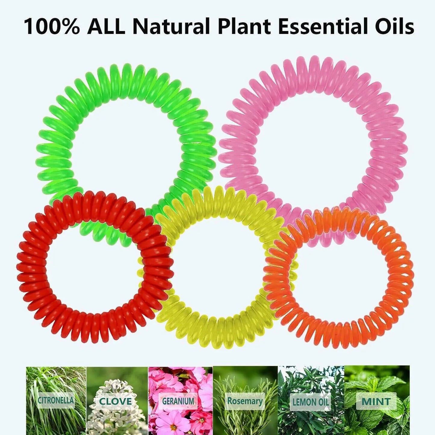 24 Pack Anti Bug Insect Pest Repellent Bracelet Wrist Band Natural Protection US by Anti Spier