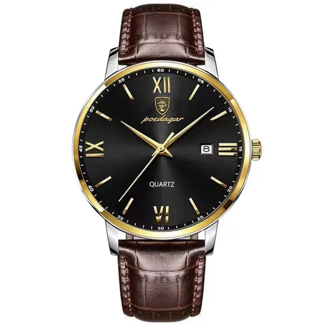 Leather Men Quartz Luxury Watches by Anti Spier
