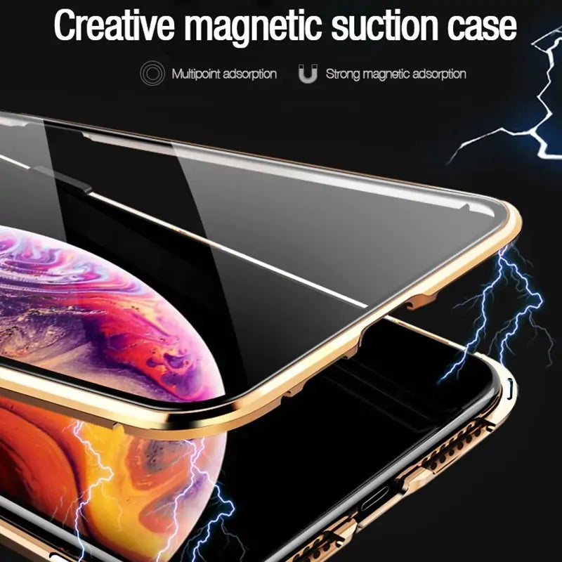 Glass Privacy Metal Phone Case iphone by Anti Spier