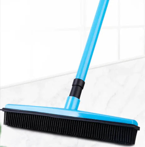 Pet Hair Remover Rubber Broom with Carpet Rake by Anti Spier