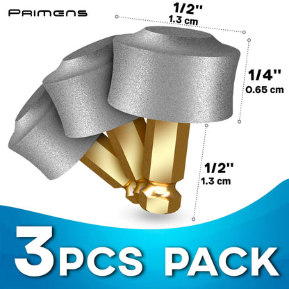 Primens Professional Dog Nail Grinder Replacement Head Pack of 3 Bits Tip by Anti Spier