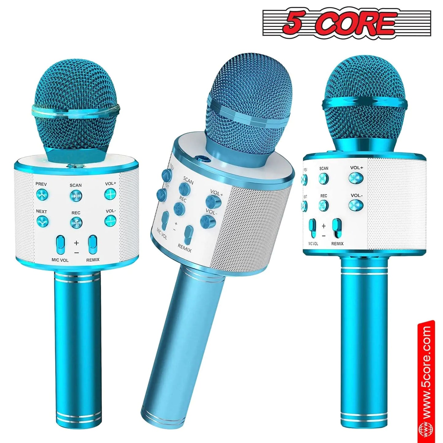 5Core Wireless Karaoke Microphone Bluetooth Mic Portable Handheld Microfonos Inalambricos by Anti Spier