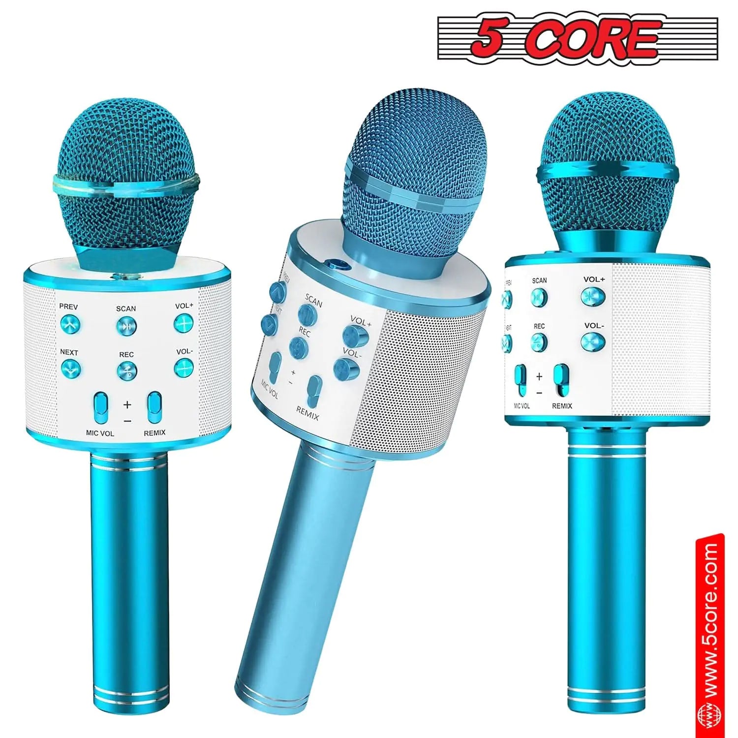 5Core Wireless Karaoke Microphone Bluetooth Mic Portable Handheld Microfonos Inalambricos by Anti Spier