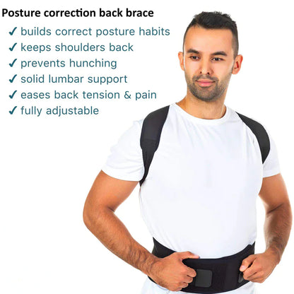 Posture Corrector Support Magnetic Back Shoulder Brace Belt Band For Men Women by Anti Spier