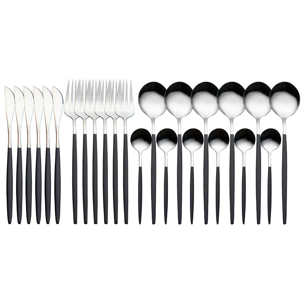 24 Pieces Luxury Cutlery Set by Anti Spier