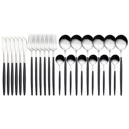 24 Pieces Luxury Cutlery Set by Anti Spier