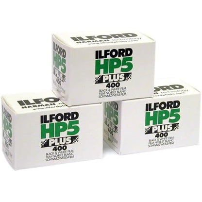 Ilford HP-5 Plus 400 35mm Black and White Professional Film ISO 400 24 Exposures 3-Pack by Anti Spier