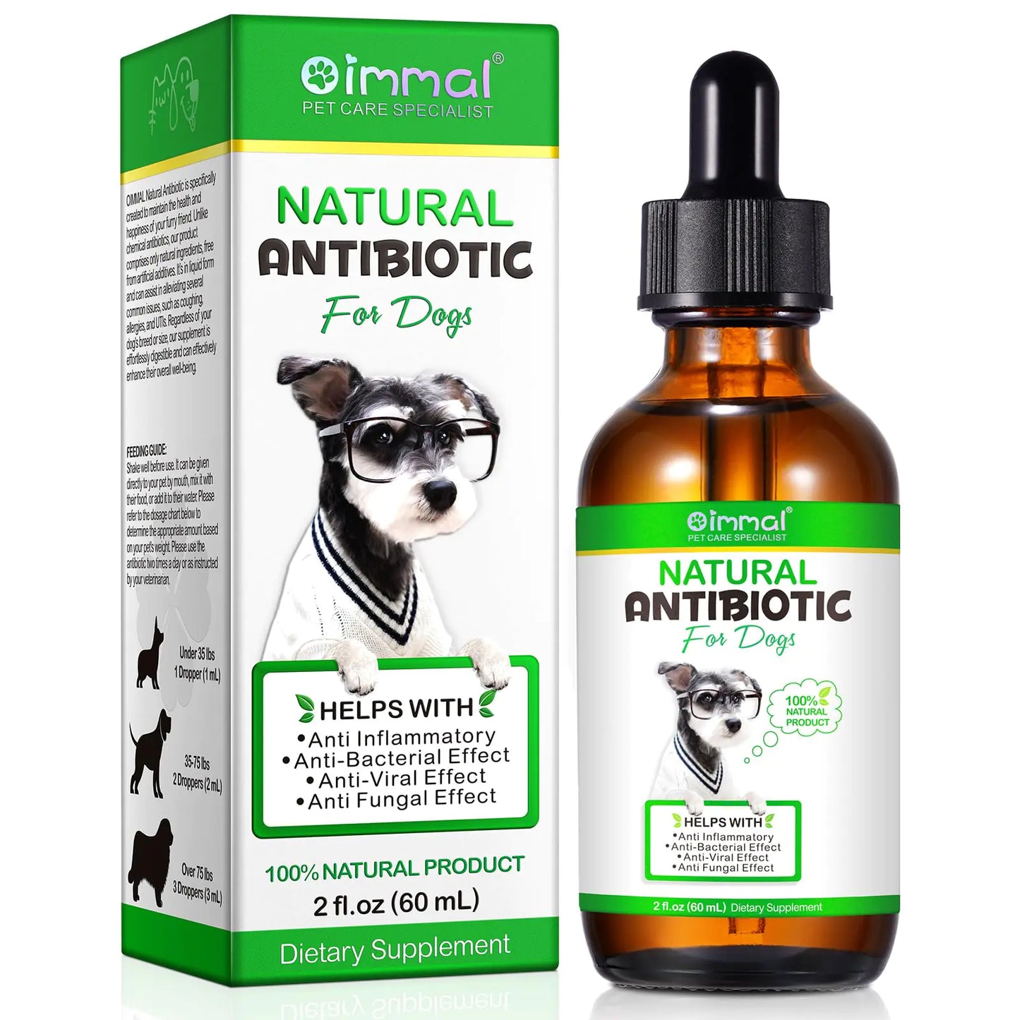 Antibiotics for Dogs Natural Antibiotic for Dog Allergy and Itch Relief Dog Multivitamin Pet Antibiotics Helps Support a Healthy Immune System Dog Allergy Support (1 Pack) by Anti Spier