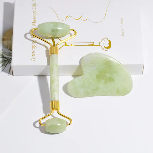 Jade Roller & Gua Sha Gift Box by Anti Spier