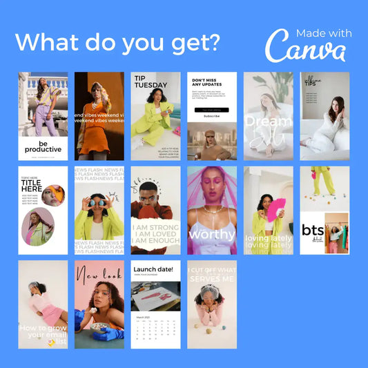 Downloadable Instagram Story 100 Template by Anti Spier