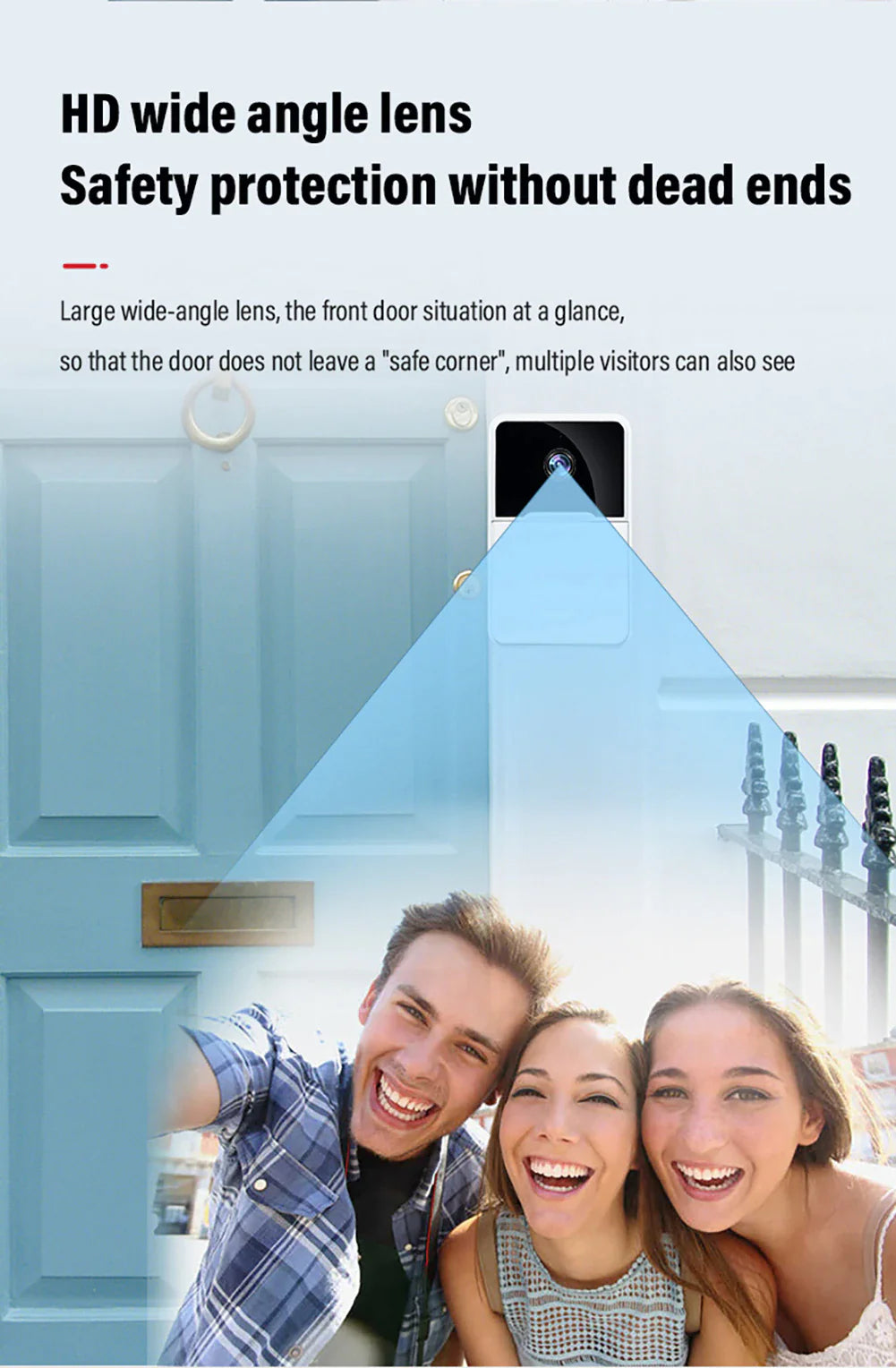 Wireless Security WiFi Smart Doorbell Intercom Video Camera Bell Chime Door Ring by Anti Spier