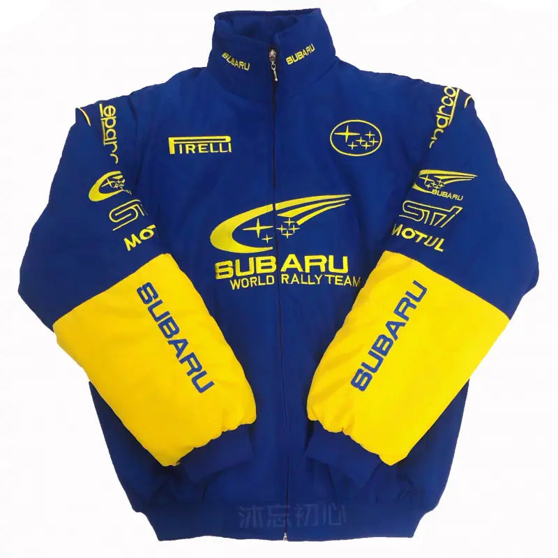 F1 Motorcycle Racing Jacket with Vintage Embroidery by Anti Spier