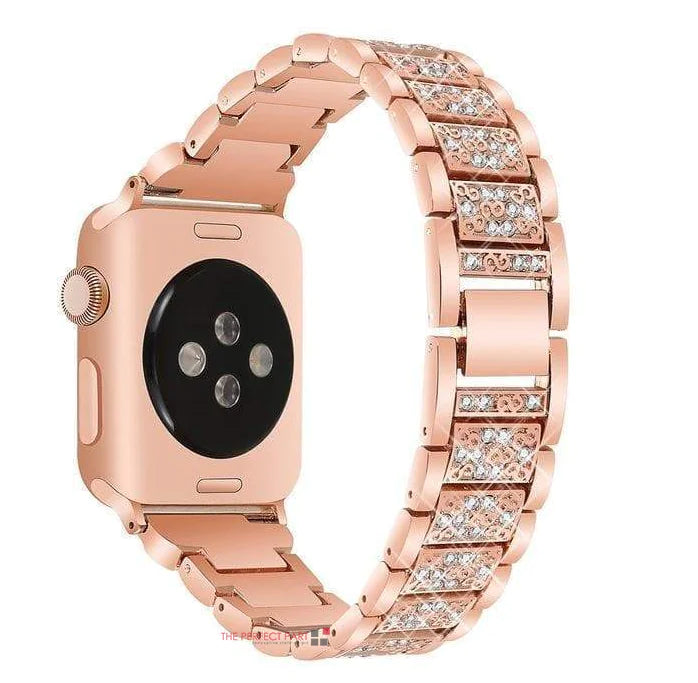 Crystal Bling Band Case iWatch Strap For Apple Watch Ultra Series 8 7 SE 6 5 4 3 by Anti Spier