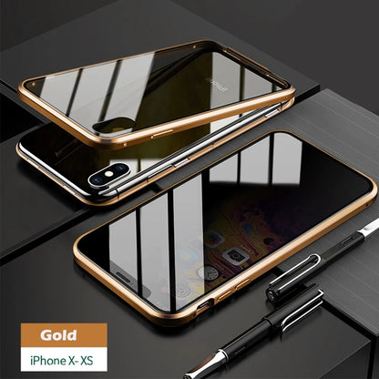Anti-Peep Magnetic Metal Phone Case For iPhone by Anti Spier