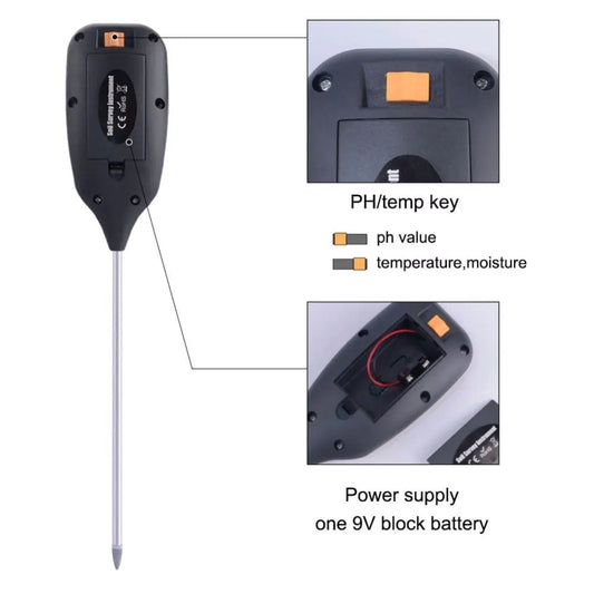 Soil Moisture and pH Meter Testing Instrument by Anti Spier