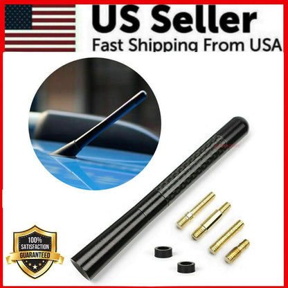 Universal Car Auto Roof Fender Radio FM AM Signal Antenna Aerial Extend Carbon by Anti Spier