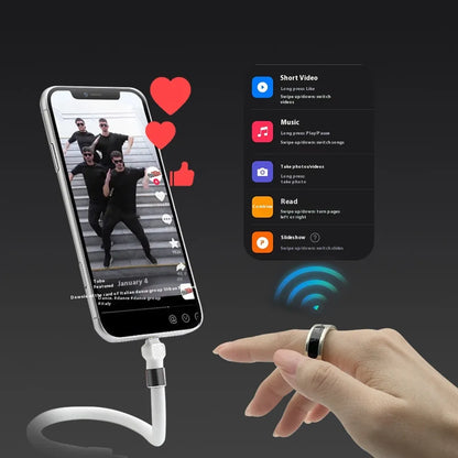 Smart Waterproof Bluetooth Sports Health Ring by Anti Spier