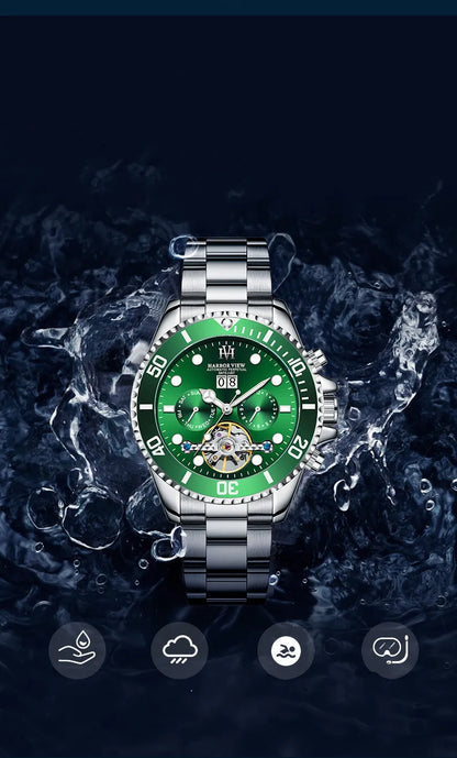 ARBOR VIEW Tourbillon Green Mechanical Watch by Anti Spier