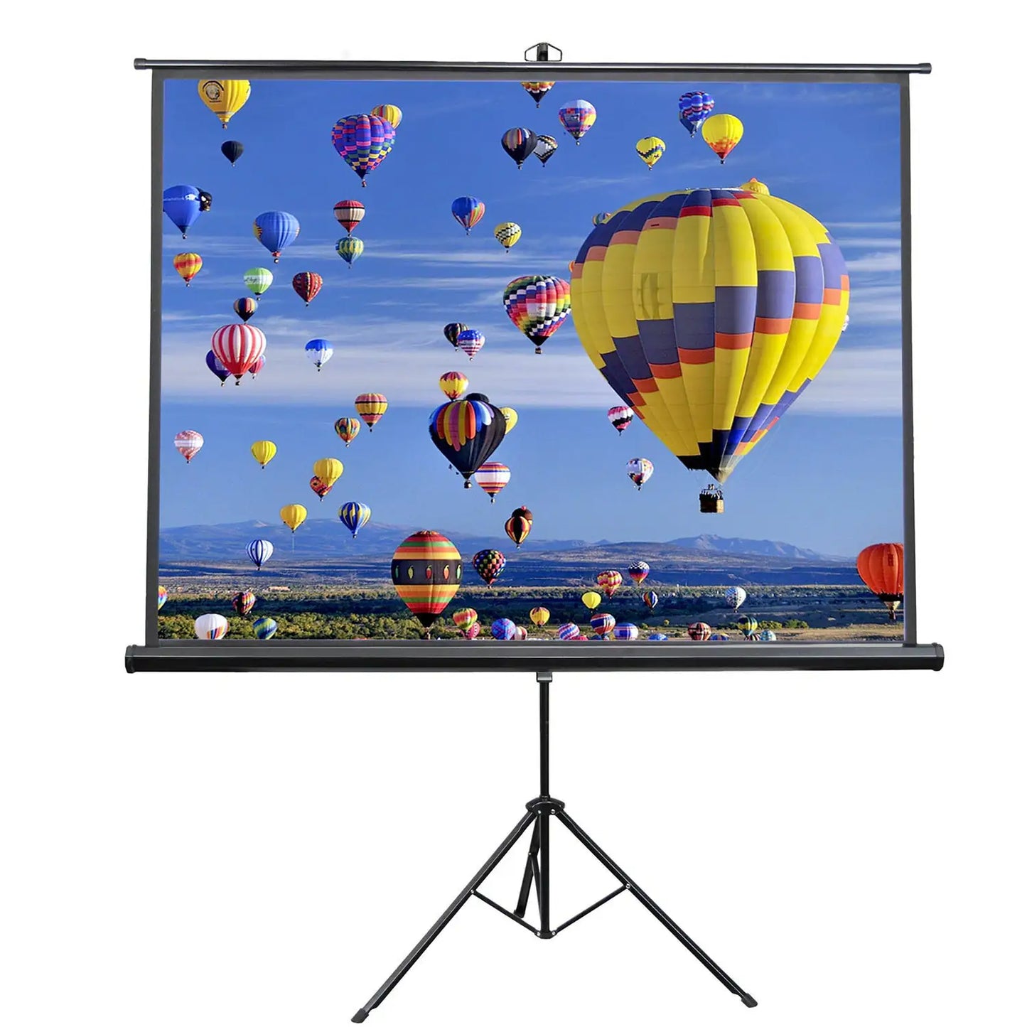 5Core Projector Screen with Tripod Stand 72" 4:3 Ultra HD Anti-Crease Indoor Outdoor Projection by Anti Spier