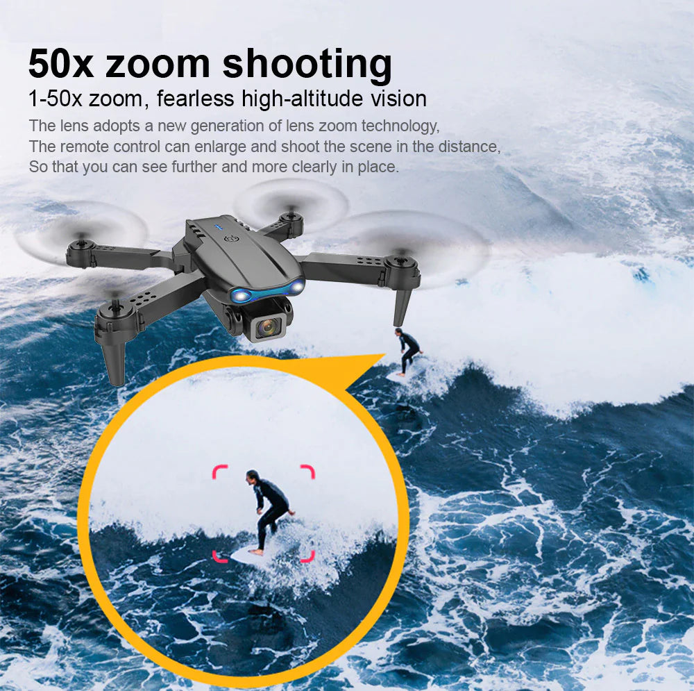 Drones Quadcopter 5G 4K GPS Drone X Pro with HD Dual Camera WiFi FPV Foldable RC by Anti Spier