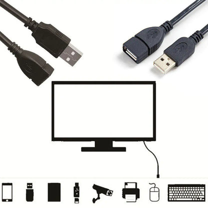 6FT USB 2.0 Male to Female Extension Data Charger Cable Cord Adapter M/F 6 Feet by Anti Spier