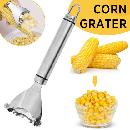 2x Corn Cob Peeler Stainless Steel Thresher Stripper Remover Kitchen Cutter Tool by Anti Spier