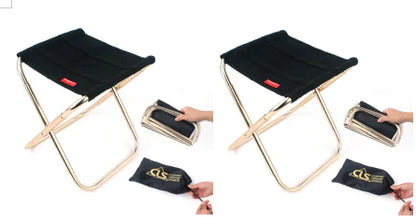 Outdoor Folding Chair - 7075 Aluminum Fishing Stool by Anti Spier