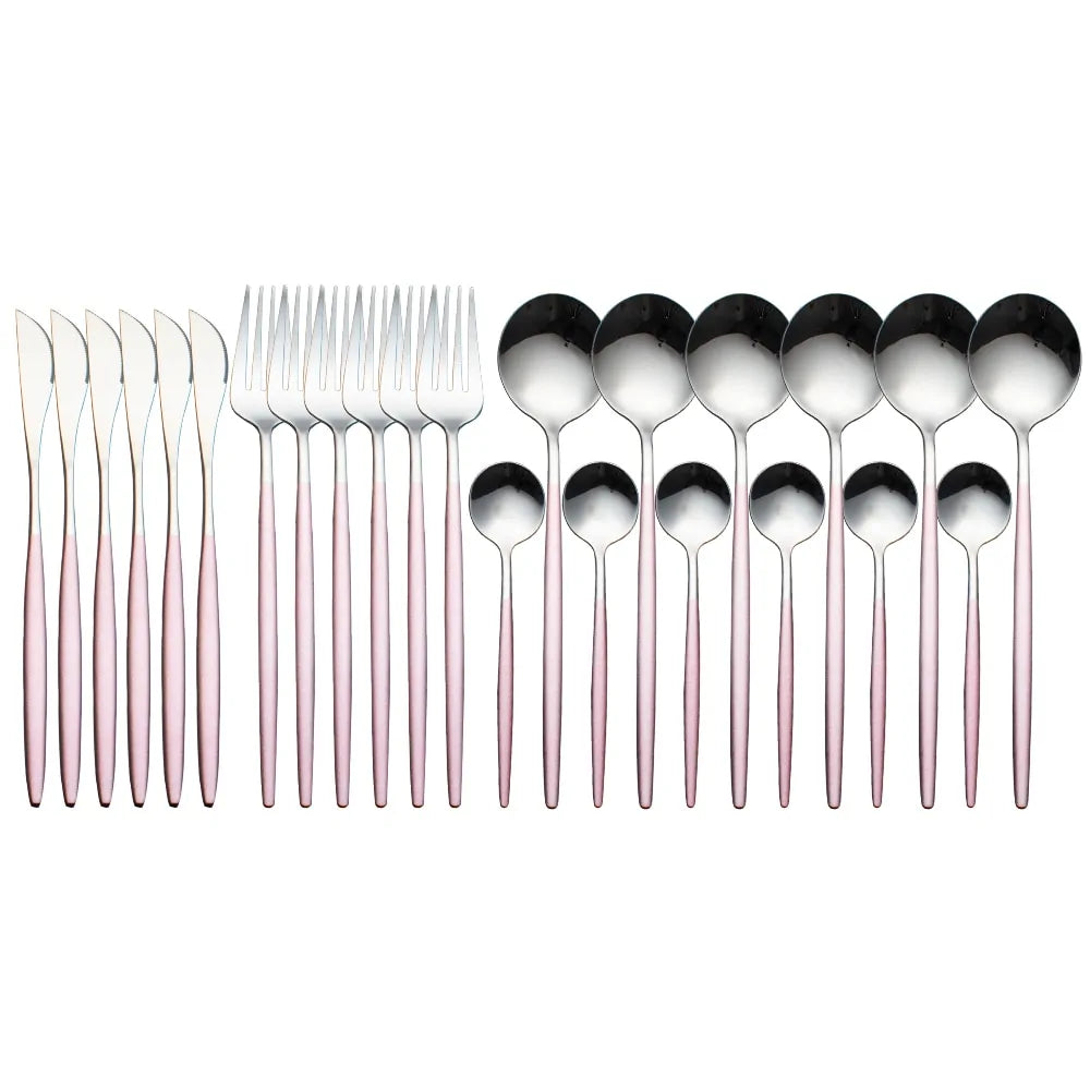 24 Pieces Luxury Cutlery Set by Anti Spier