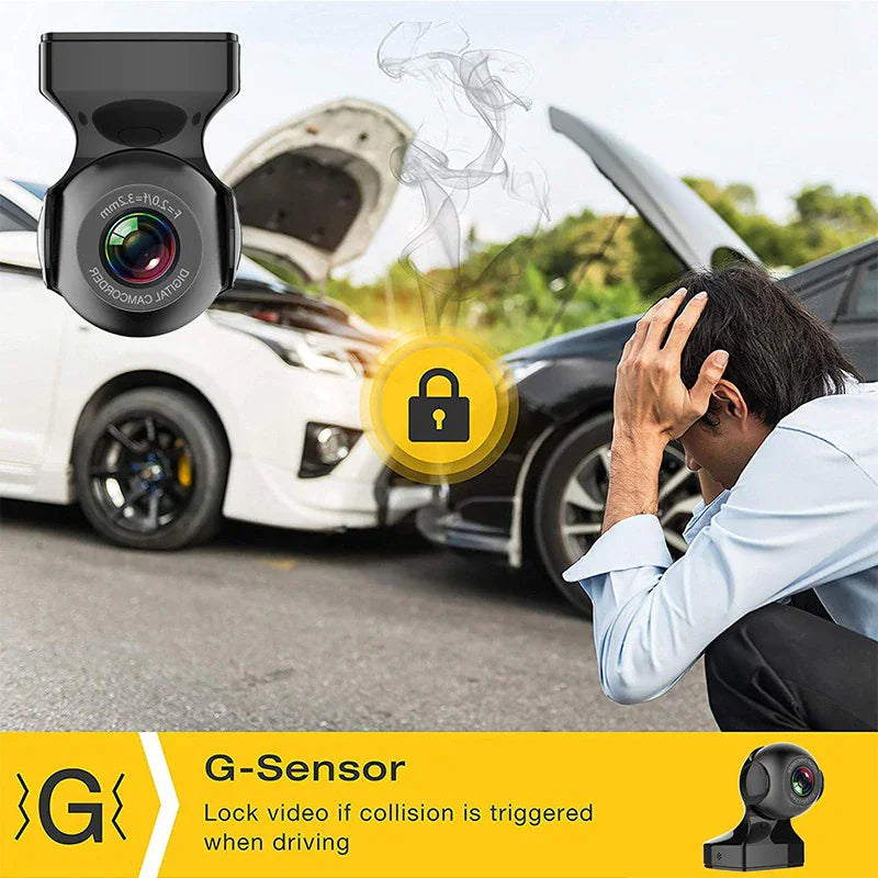 170° WiFi Dash Cam Recorder Car Camera HD 1080P Car DVR Vehicle Video G-Sensor by Anti Spier