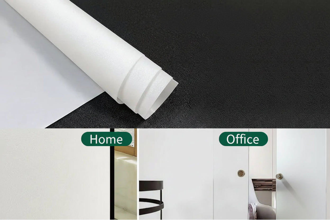 Frosted Glass Privacy Window Film for Offices - Static Cling Light Control by Anti Spier