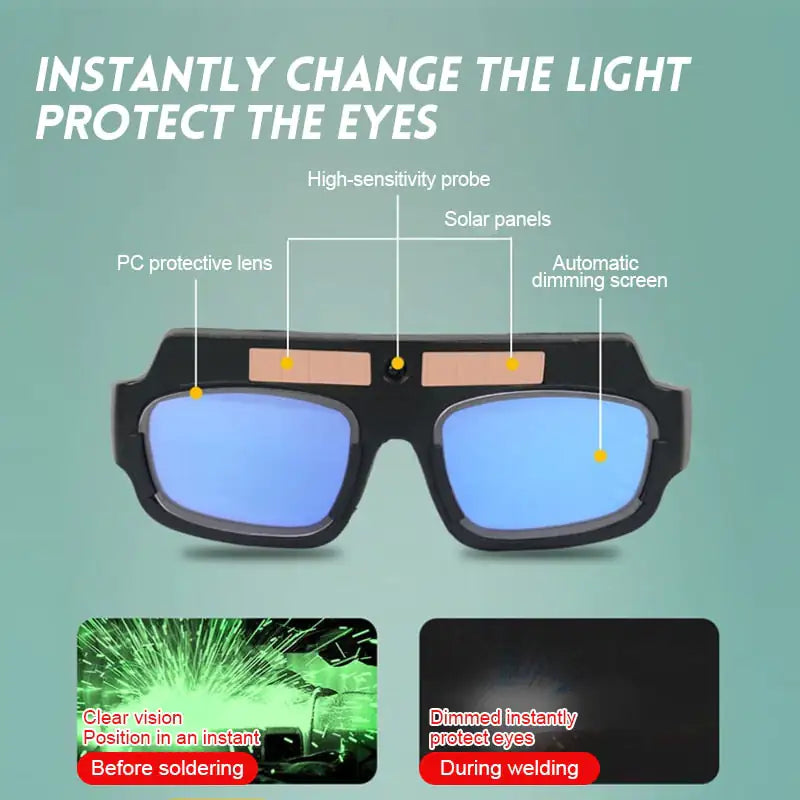Griffin's Welding School™ Auto-Darkening Anti-Glare Goggles by Anti Spier
