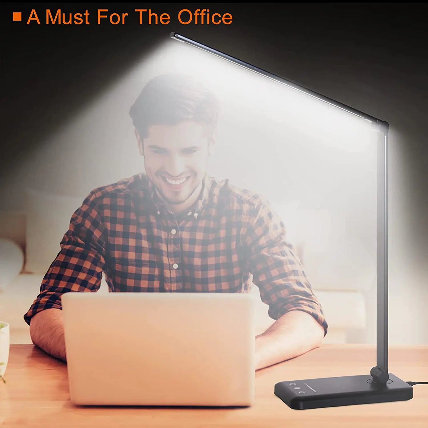 5 Lighting Mode LED Desk Lamp + Wireless Phone Charger by Anti Spier