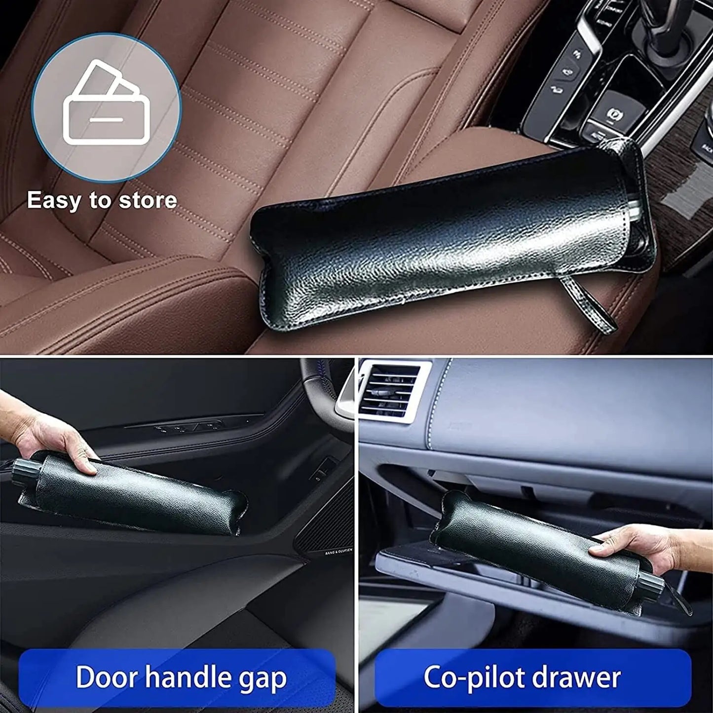 57" Car Windshield Sun Shade Foldable Umbrella Front Window Cover Visor Umbrella by Anti Spier