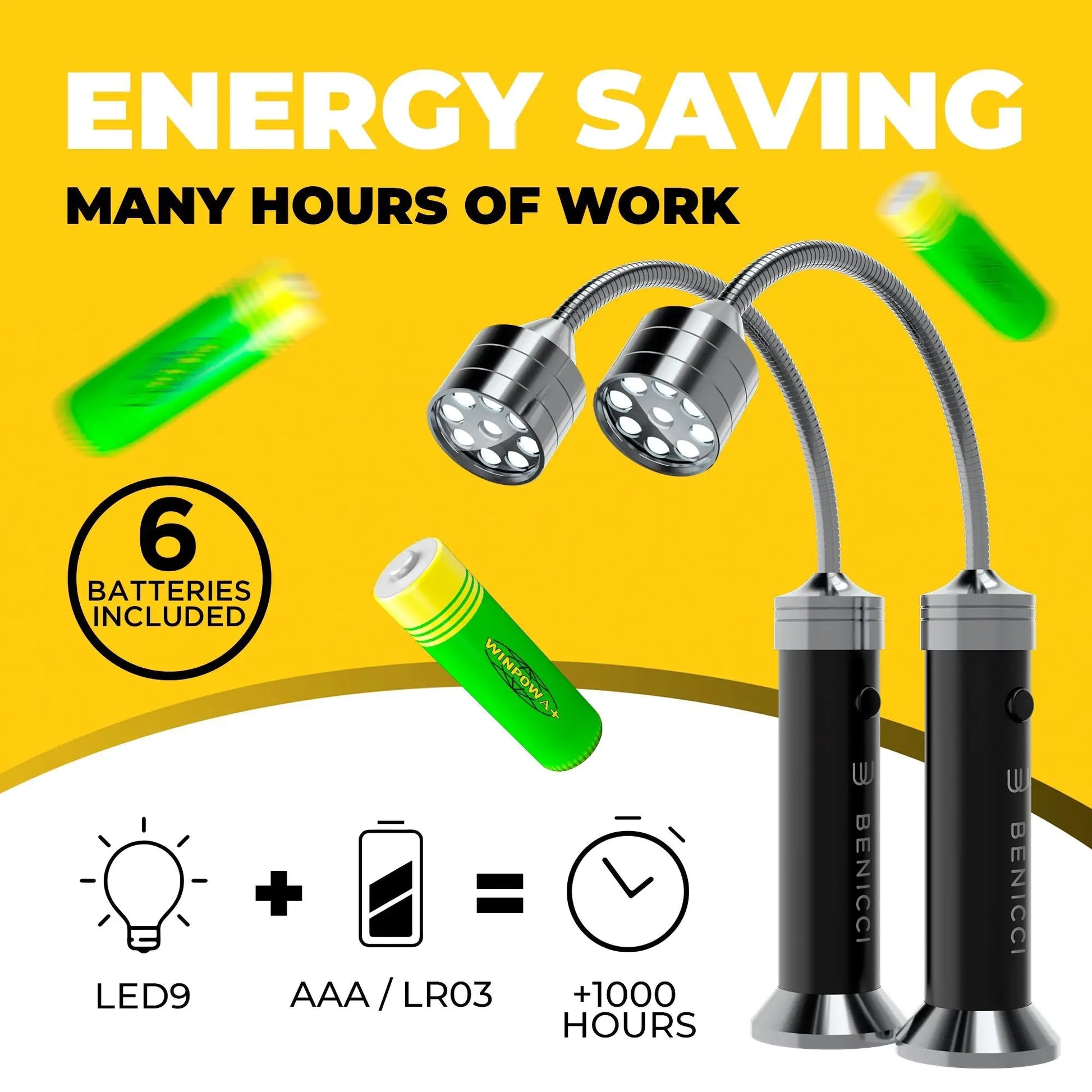 Flexible LED BBQ Grill Lights Set of 2 - The Perfect Grilling Accessories Light with 360-Degree Magnetic Base and Gooseneck - 100% Portable by Anti Spier