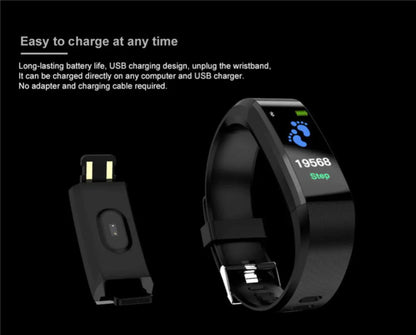 Fitness Smart Watch Activity Tracker Heart Rate For Women Men Oxygen BP Monitor by Anti Spier