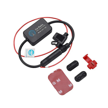 Car Auto Stereo FM & AM Radio Signal Antenna Aerial Signal Amp Amplifier Booster by Anti Spier