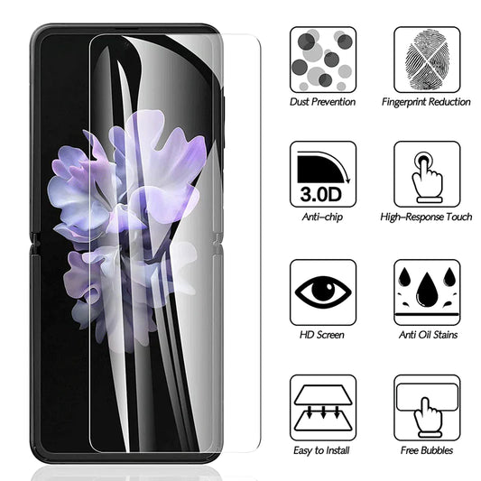 For Samsung Galaxy Z Flip 3 5G Soft Hydrogel Screen Protector Film/HD Lens Cover by Anti Spier