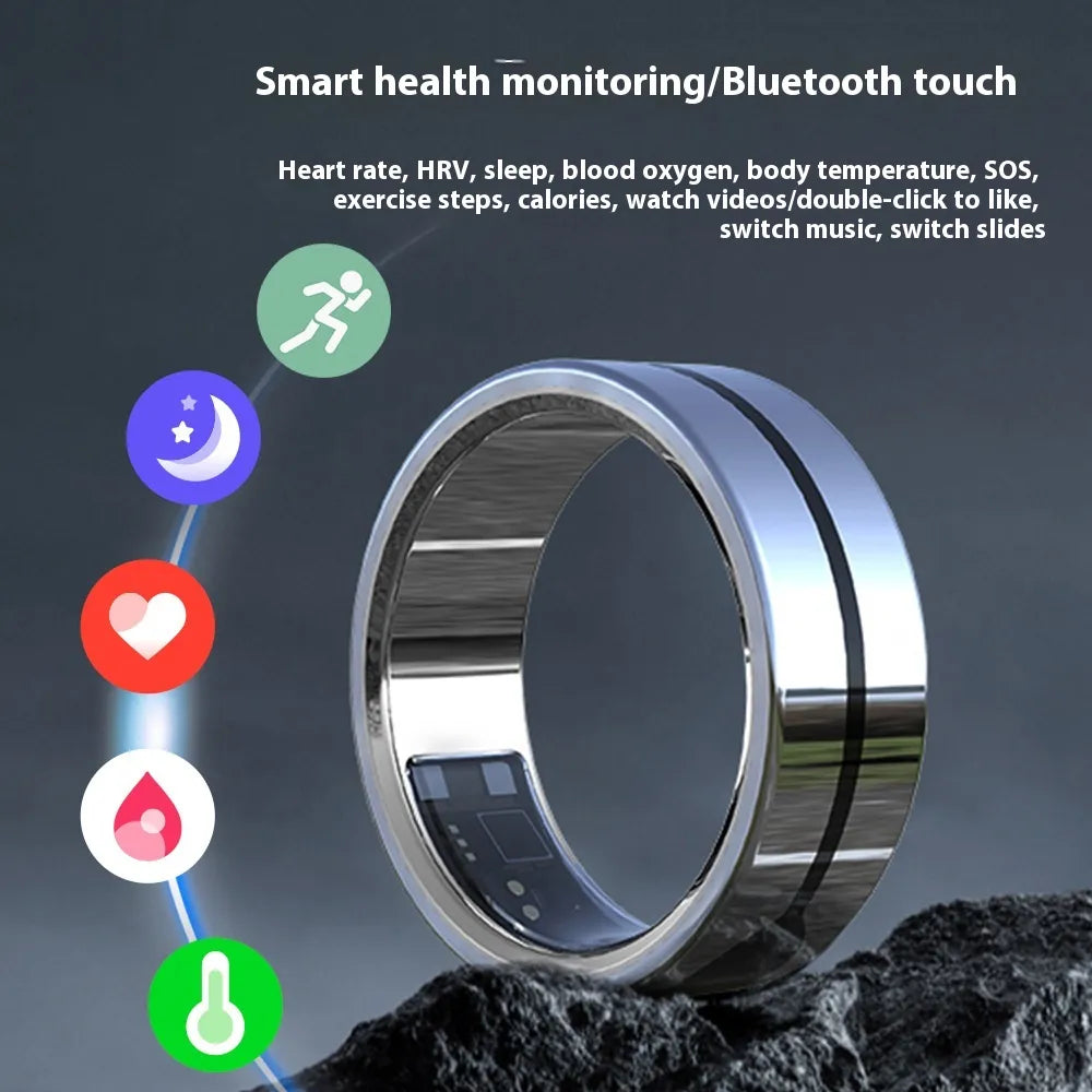 Smart Waterproof Bluetooth Sports Health Ring by Anti Spier