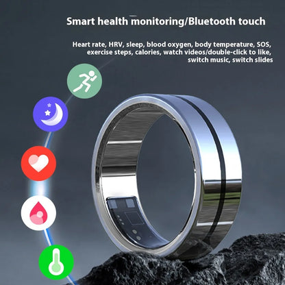 Smart Waterproof Bluetooth Sports Health Ring by Anti Spier