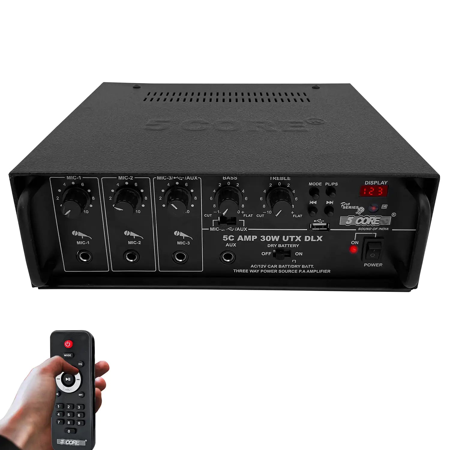 5Core Amplifier Home Audio Stereo Receiver PA Speaker Microphone Surround Sound Amp by Anti Spier