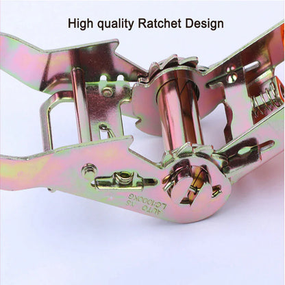 4 PK Ratchet Tie Down Straps 1.5" x 15 Feet 4,000 LB Safety J Hook Heavy Duty US by Anti Spier
