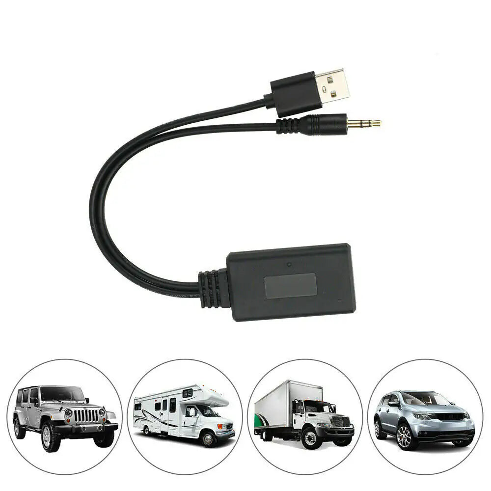 2 In 1 USB Bluetooth 5.0 Transmitter Receiver Adapter Wireless For PC Car Kit by Anti Spier