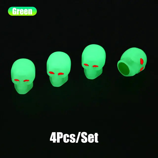 Glow in The Dark Tire Valve Caps by Anti Spier